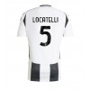 Juventus Manuel Locatelli #5 Hjemmedrakt 2024-25 Kortermet